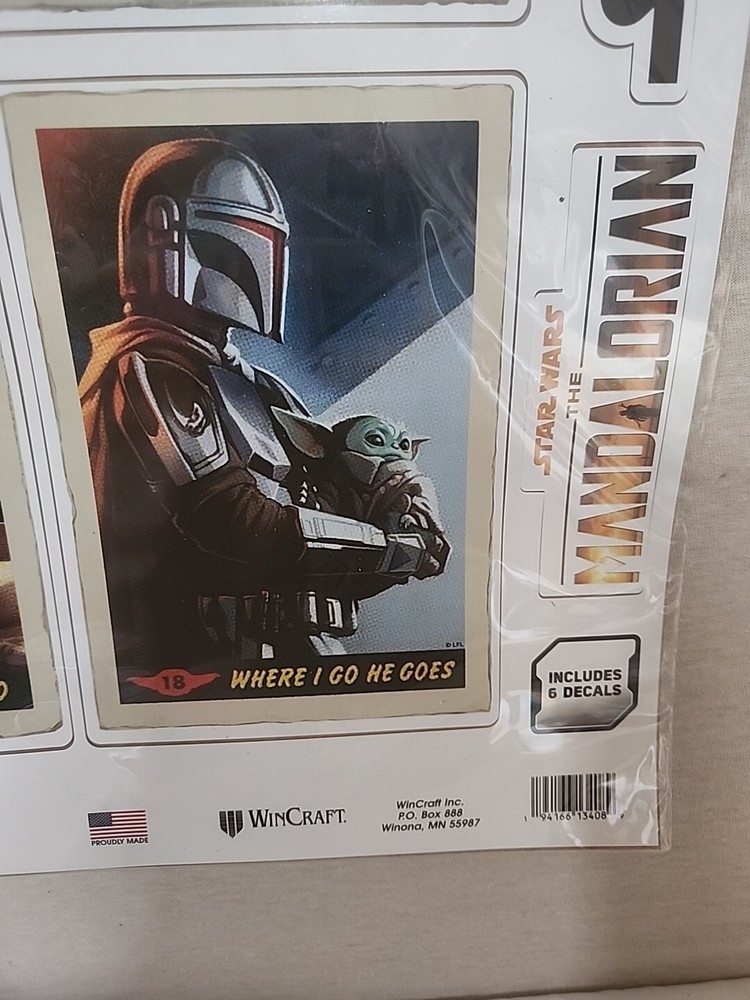 Star Wars Multi-Use Mandalorian Decals 6 Ct