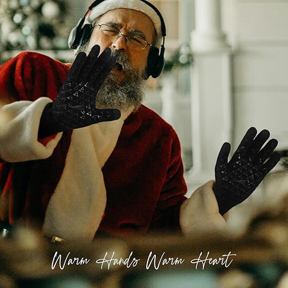 Winter Touchscreen Gloves Thermal Knit Lining Windproof Texting Driving Running
