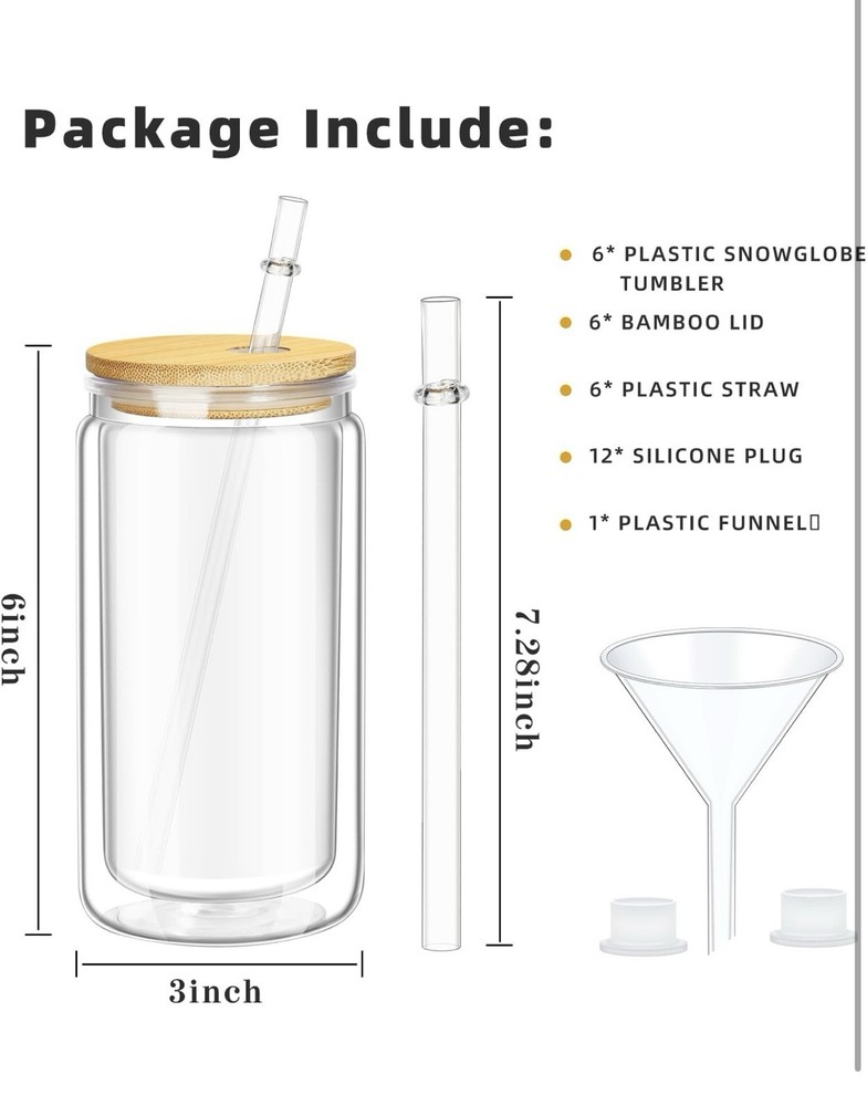 Globe Glitter DIY 16oz 6 Pack