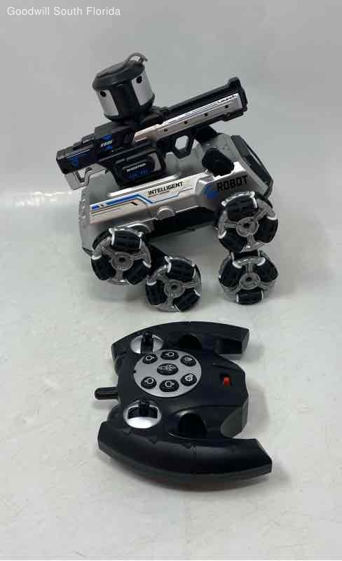 Robot Intelligent Silver Black Drifting Stunt Car With Controller Not Tested