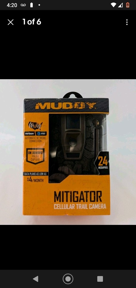 Game & Trail Camera Cellular By Muddy Mitigator Brown