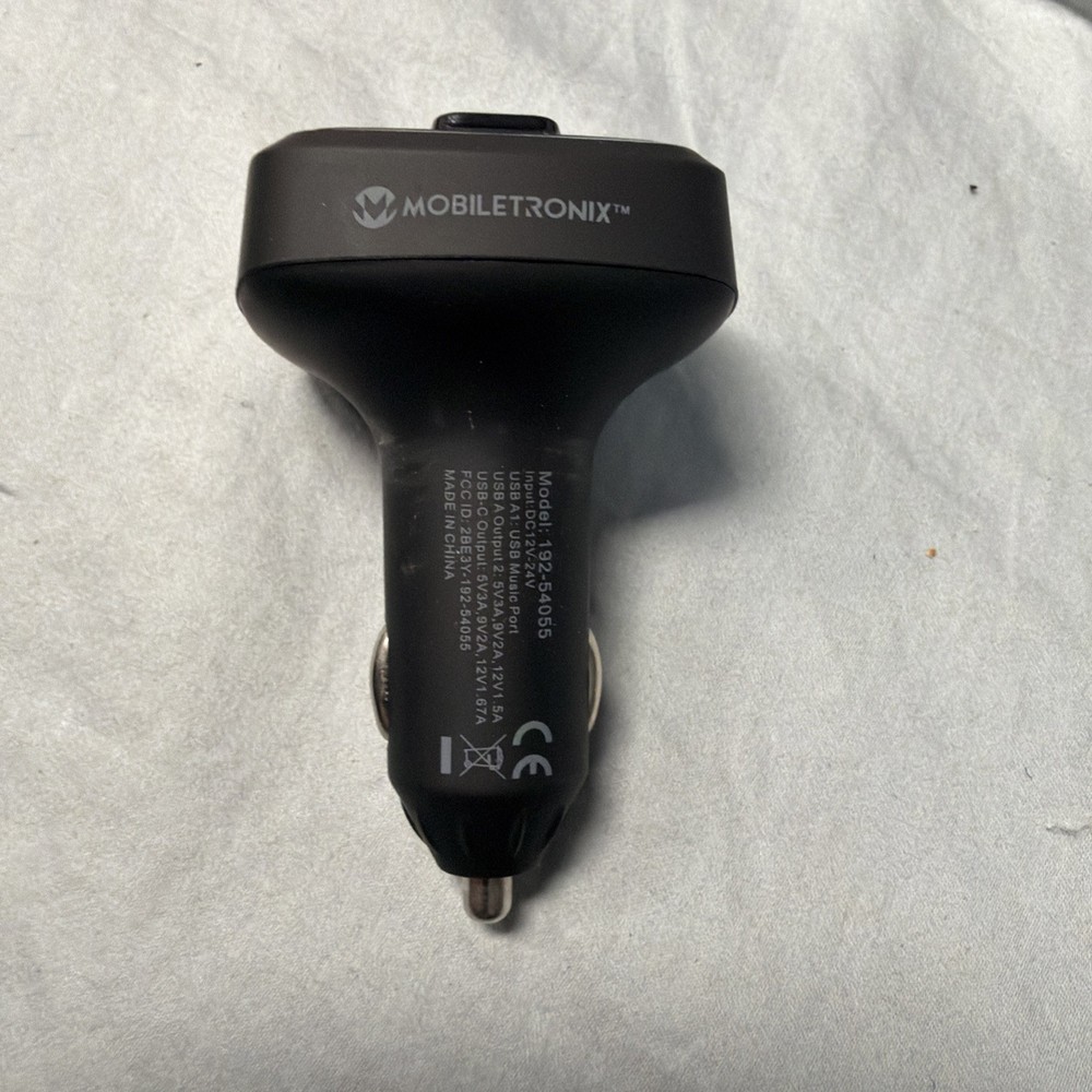 Mobiletronix Wireless FM Transmitter & Car Charger Bluetooth Open Box New