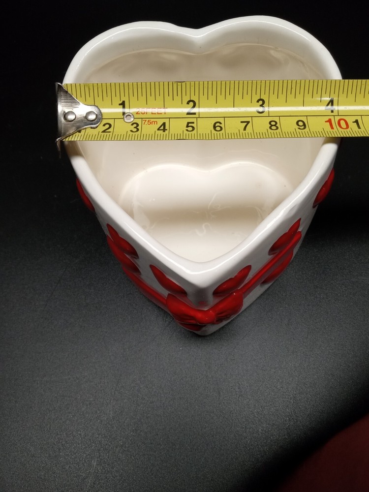 Heart Shaped Ceramic Valentine Candy Dish