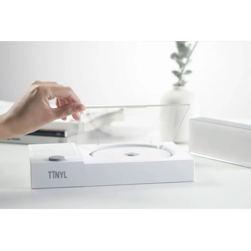 TINYL SPLIT 3-IN-1 HiFi Magnetic Retro Split CD Player Bluetooth White