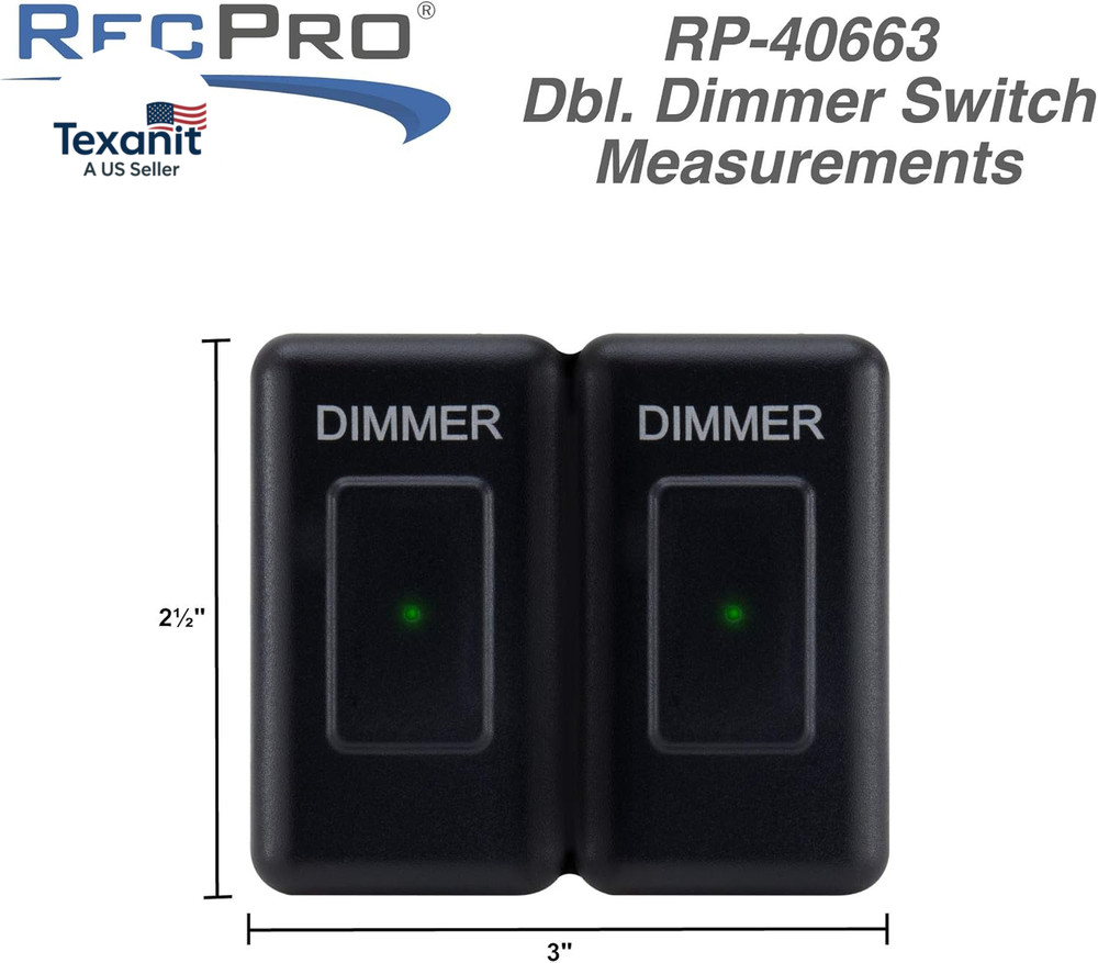 Dimmer Switch | RV 12V Touch Dimmer Switch | Compatible with LED, Incandescent,