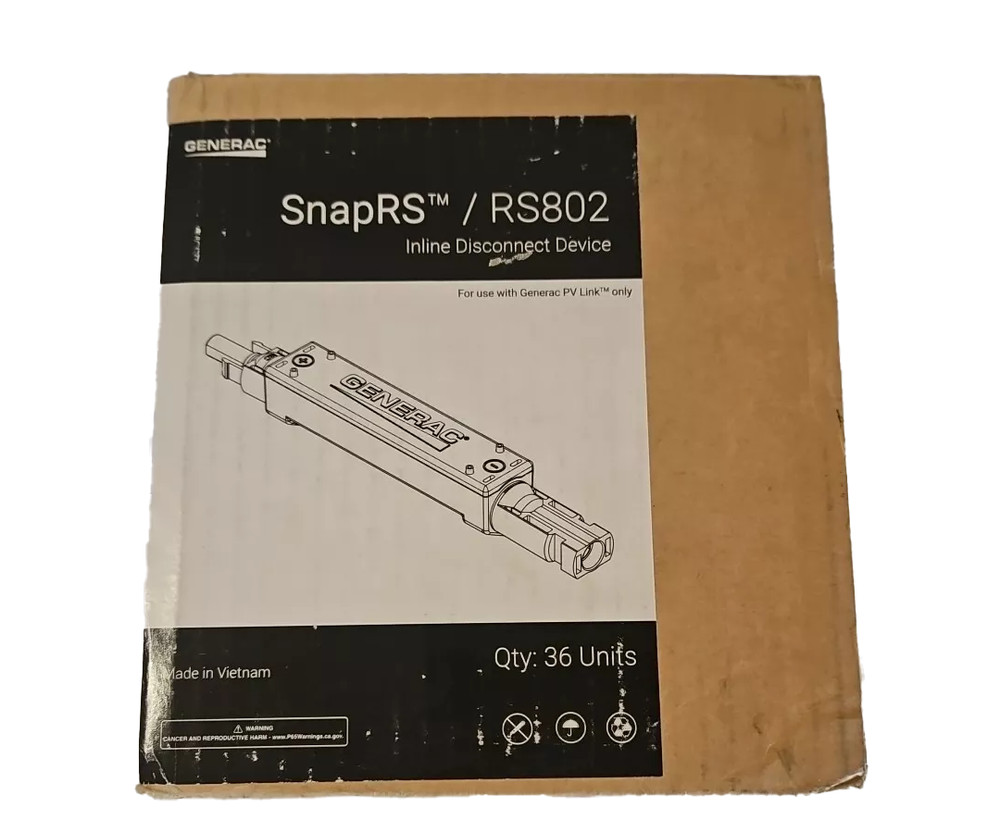 Generac RS802 Inline Disconnect Device (Full Box)