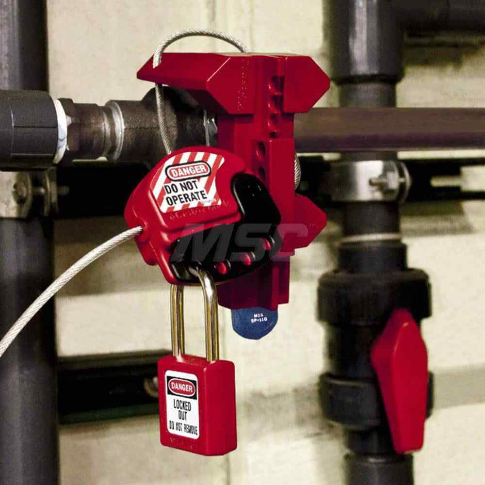 Master Lock Steel 6 Foot Cable Lockout: 4 Lockout Points