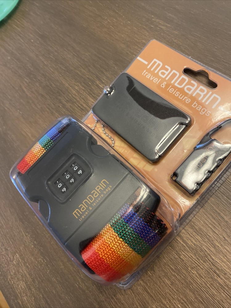 Mandarin Strap Luggage Belt 3 Digital Dial Combination Safe Lock Set
