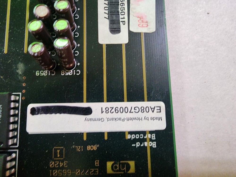 HP/ Agilent 83000 E2770-66501P PCB Board- With 8each - 8mb Modules E2778- 86502