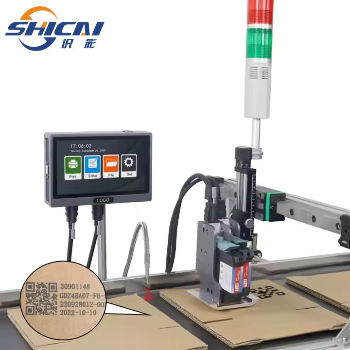 Online inkjet printer without conveyor 50.8MM printing date text pattern logo