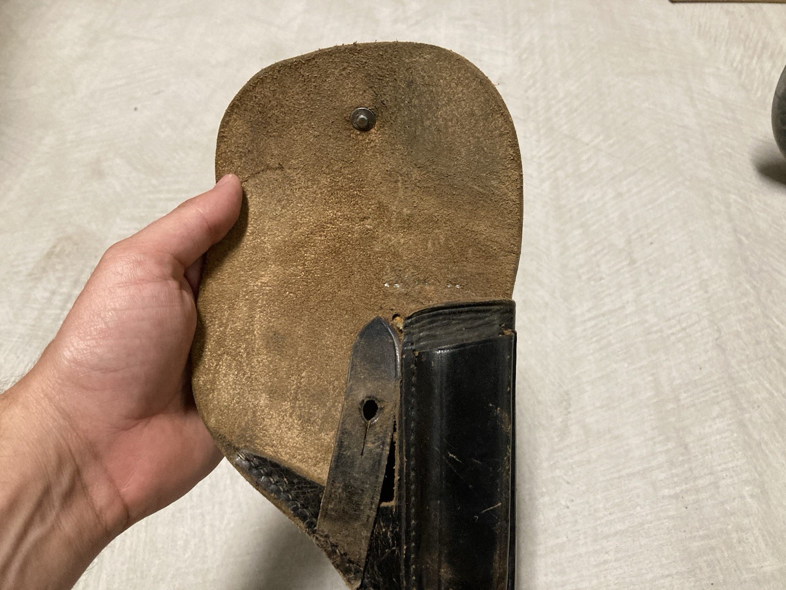 Original WW2 Era German Pistol Leather Holster WALTHER PPK WWII Field Gear