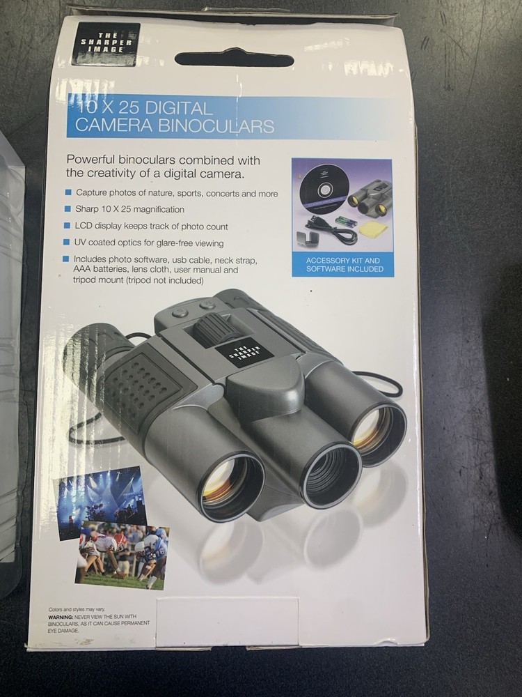 NEW SHARPER IMAGE 10x25 digital Camera Binoculars 10X
