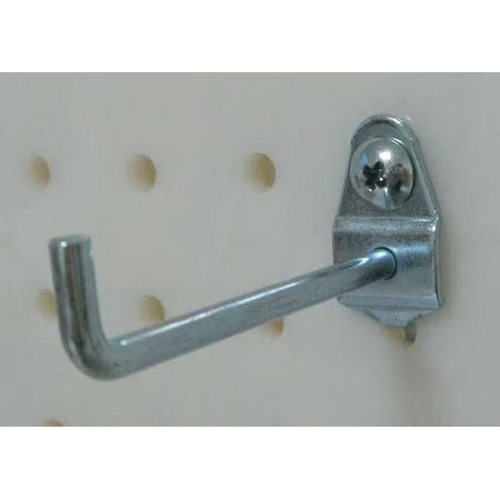 Single Rod Pegboard Hook, 2-3/4 In, Pk10,  5Tpd1
