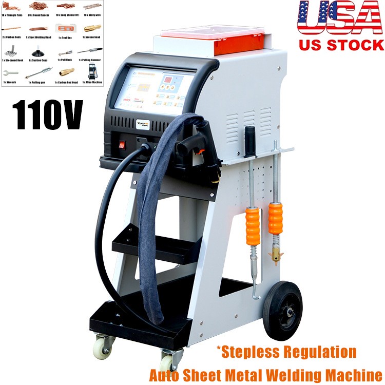 Aluminum Dent Pulling Machine Auto Body Dent Puller Welder Repair Machine 110V