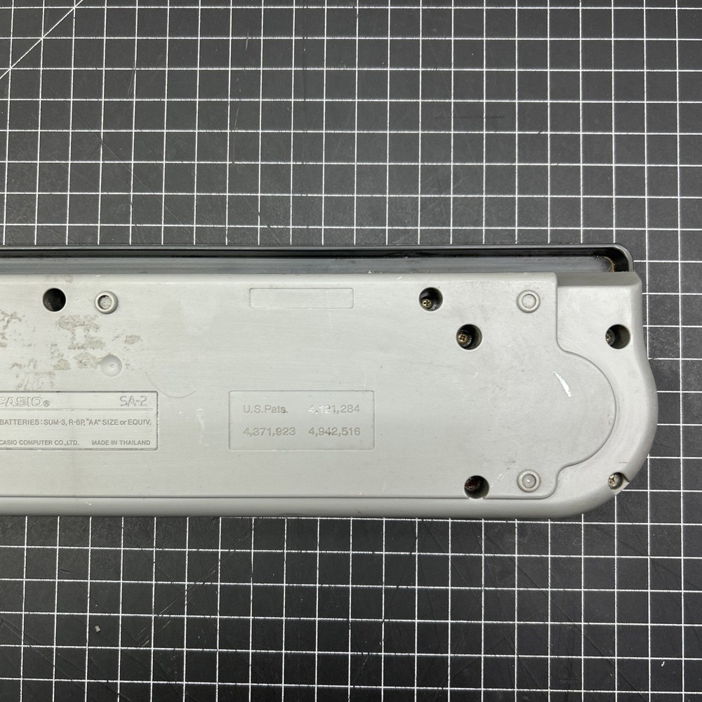 Casio SA-2 Mini Electronic Keyboard - WORKS - Missing Battery Cover