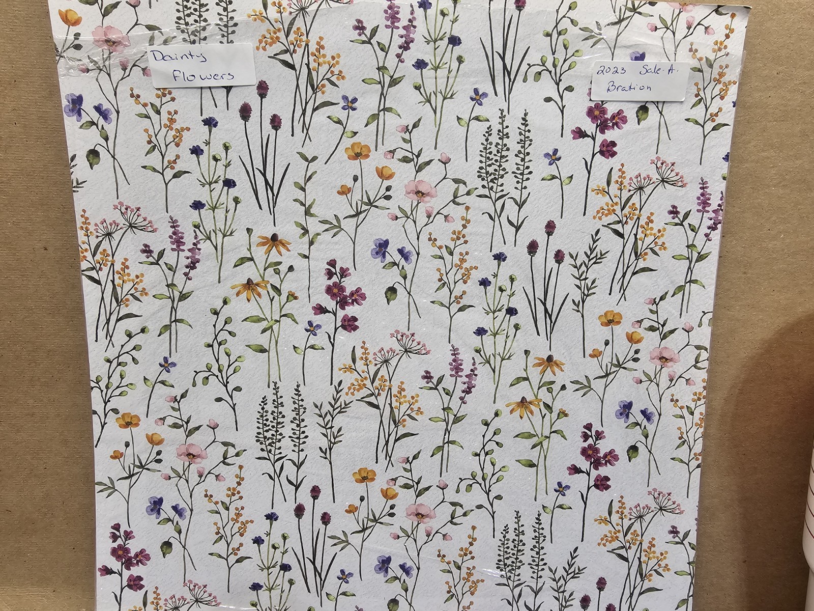 Stampin’ Up! DAINTY FLOWERS DESIGNER SERIES PAPER 12 sheets 12 x 12 DSP