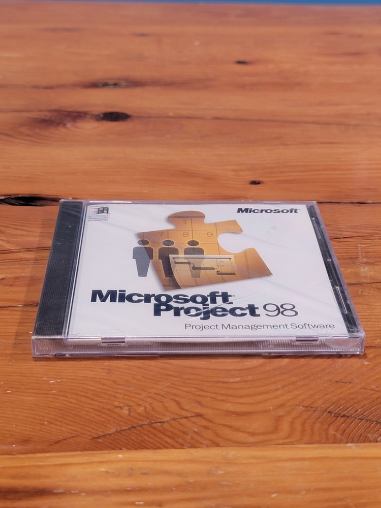 Microsoft Project 98 Project Management Software w/ CD Key - Sealed