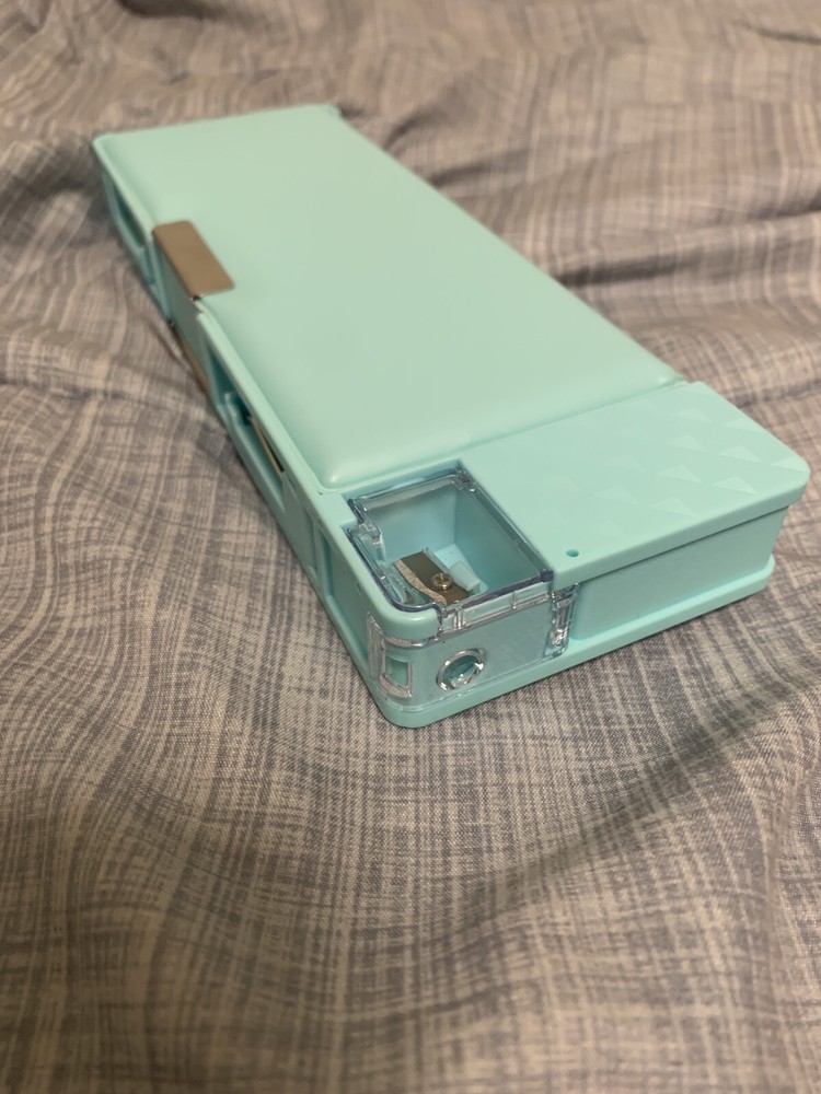 Daiso - Multi-Purpose School Pencil Case BLUE