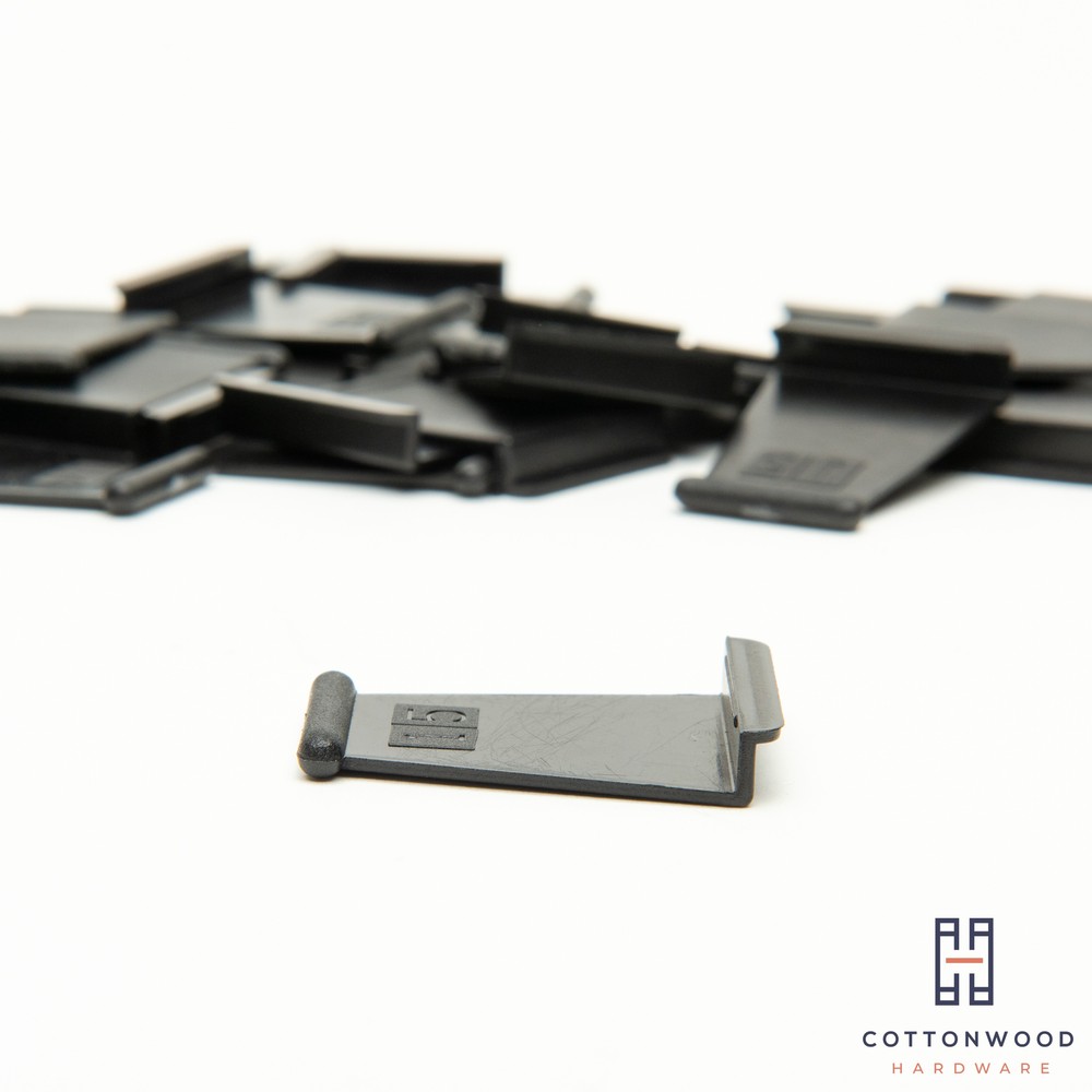 SOLID Pull Tabs for Window Screens - BLACK -- MADE IN THE USA - FREE SHIPPING
