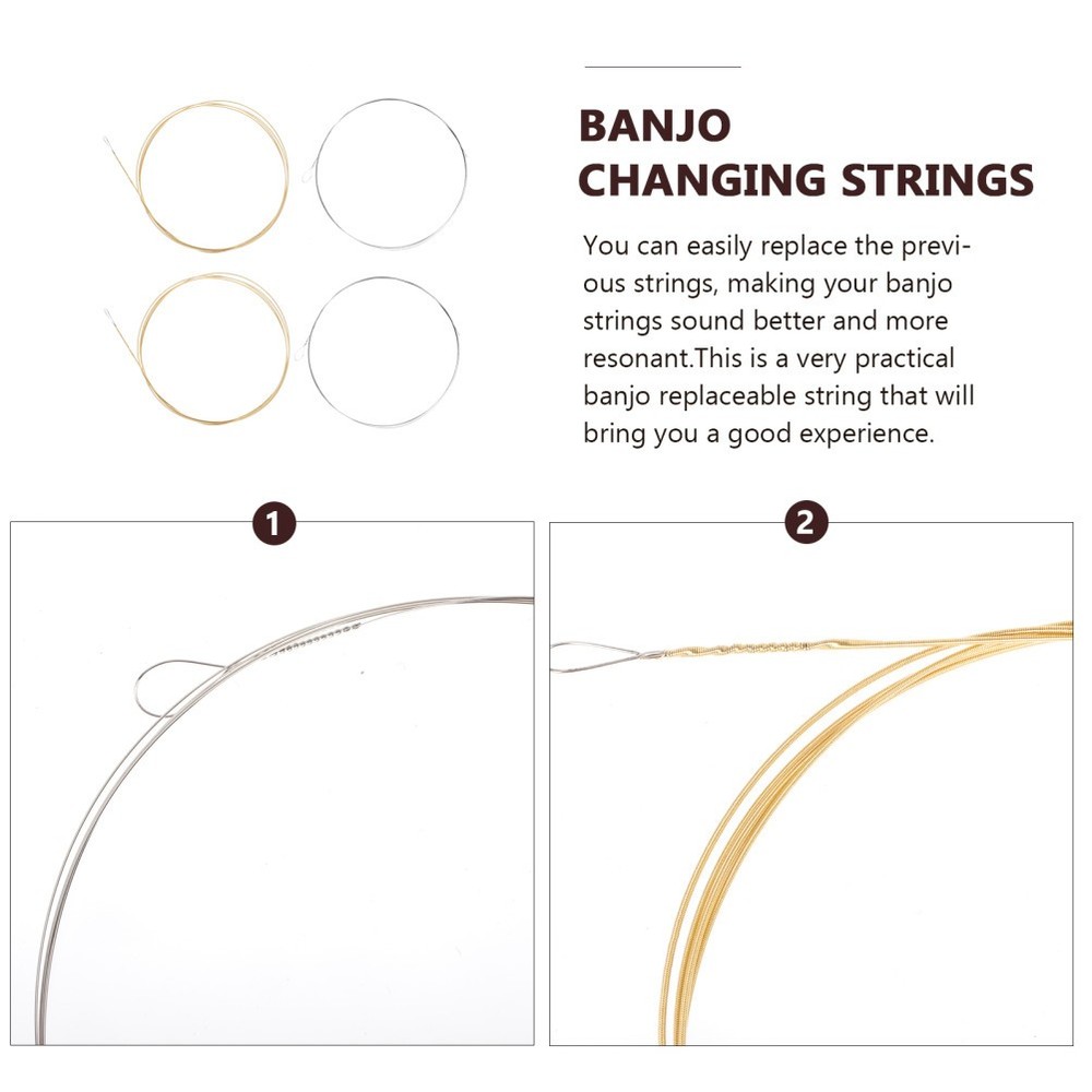 Banjo Strings Set Sturdy Music Wire Instrument Accessories Beginner