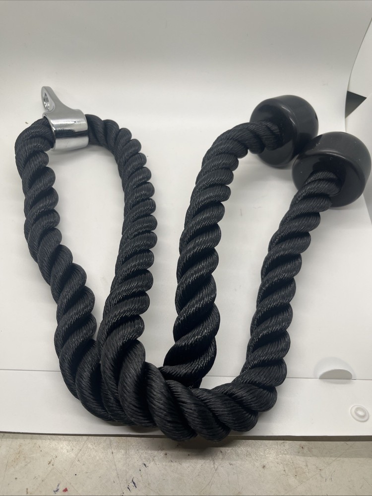 Dual Grip Tricep Rope, Pull Down Cable Machine Attachment