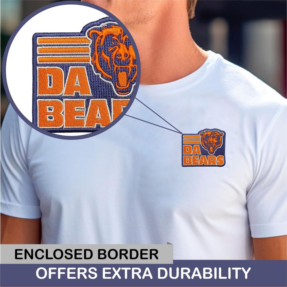 Chicago Bears NFL Team Logo Iron On Patch - Sew Patch - Embroidered Patch