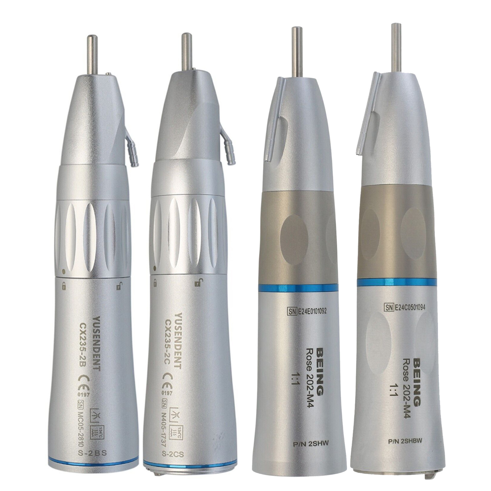 COXO Dental Surgical Handpiece 1:1 Straight Cone Nose LED External Irrigation