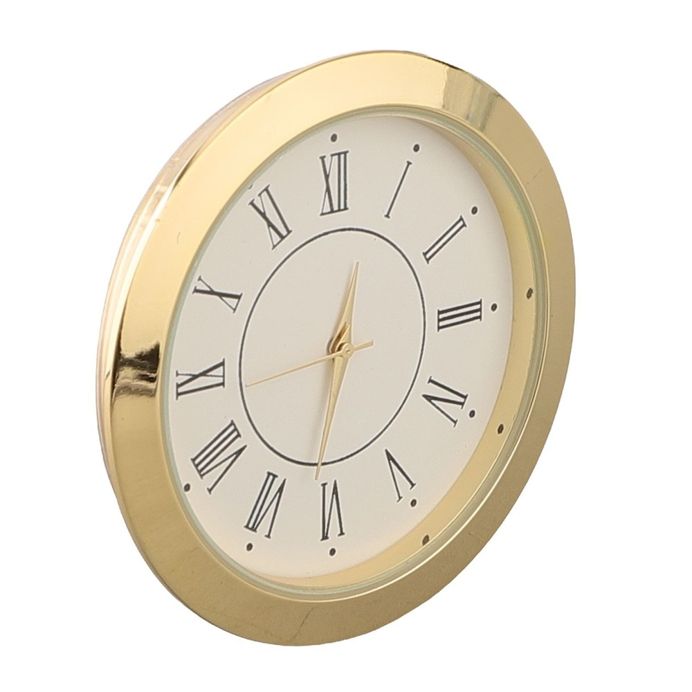 55mm Round Quartz Clock Insert for MINI Clock Movement Elegant Gold/Silver