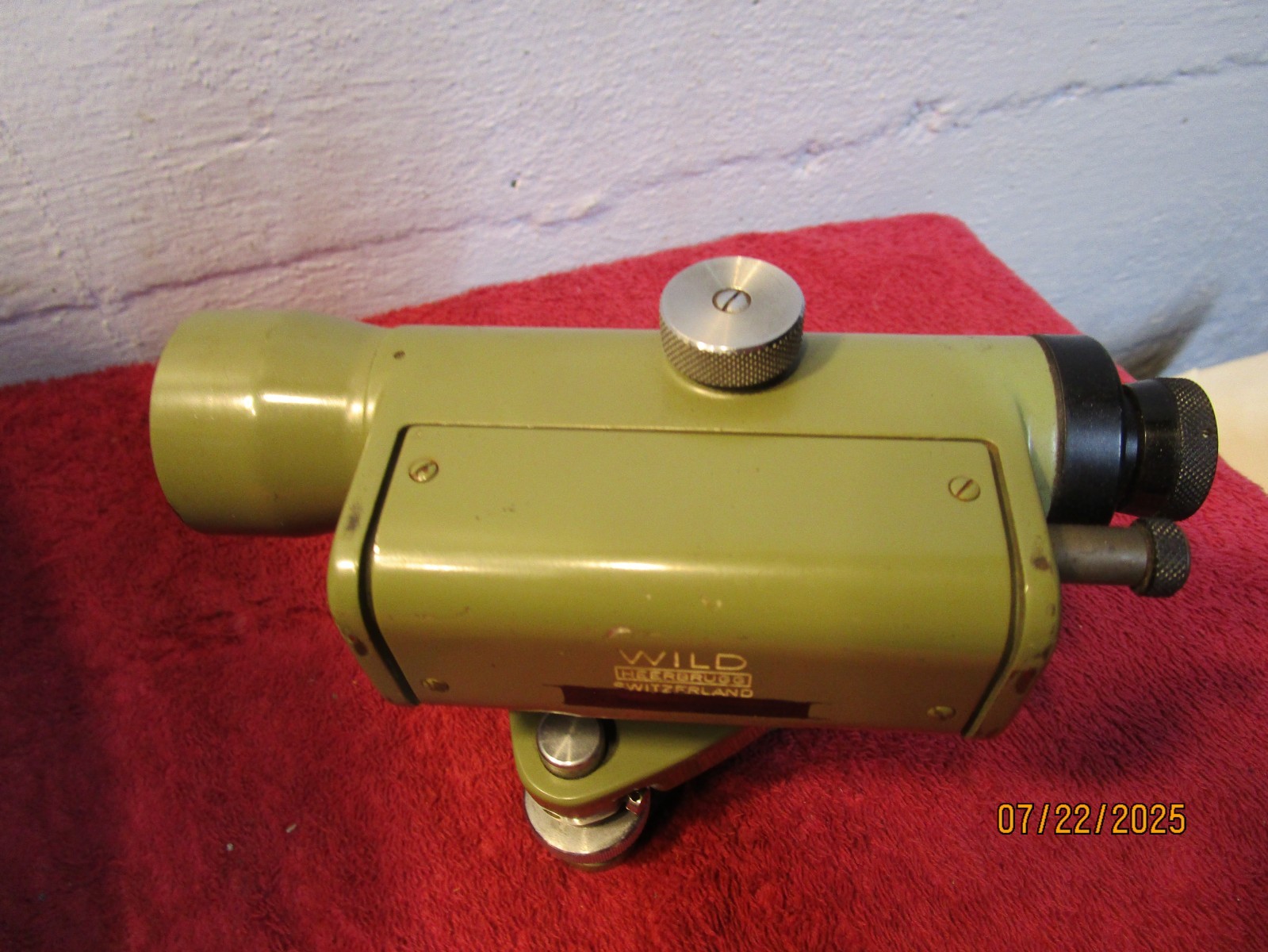 Vintage Wild Heersbrugg Transit Scope and Case Made in Switzerland