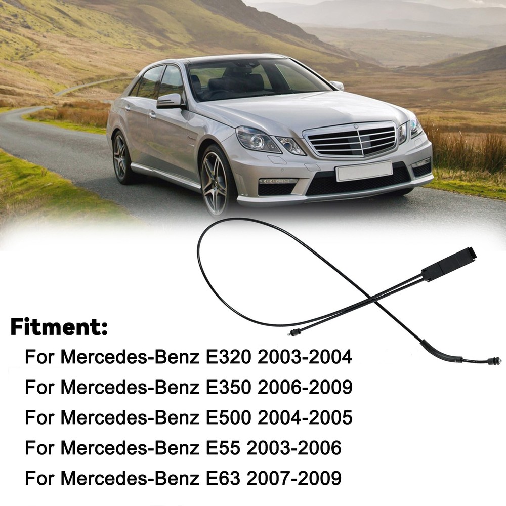 Hood Release Front Cable For Mercedes Benz E Class Sedan E320 E350 E500 AMG E55