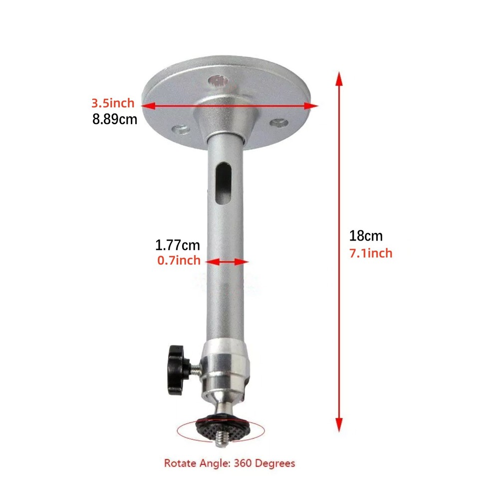 360° Rotatable Universal Wall Ceiling Mount Stand For Mini Projector DVR Camera