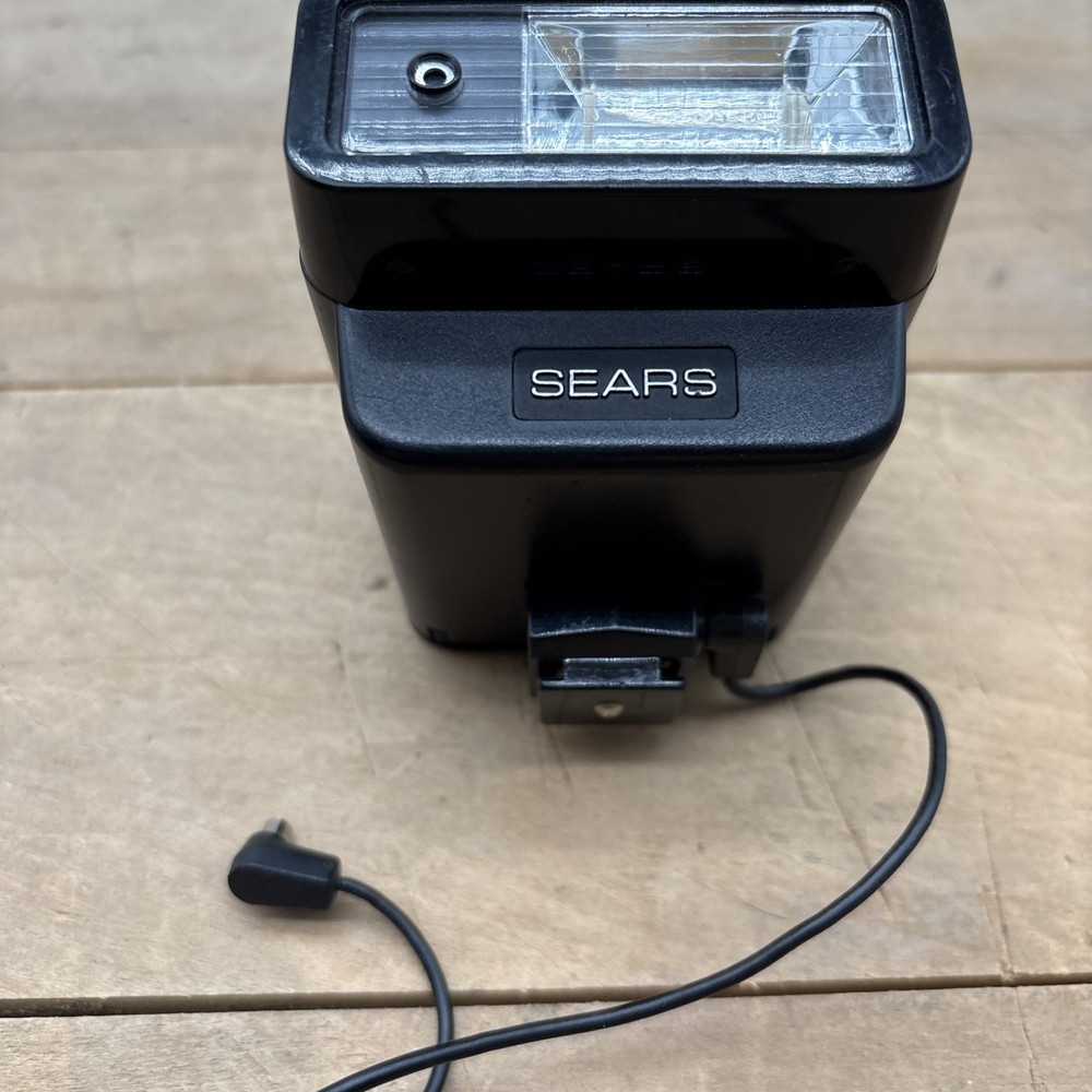 Vintage Sears Electronic Camera Flash Model 330.80100 Hot Shoe Flash Untested