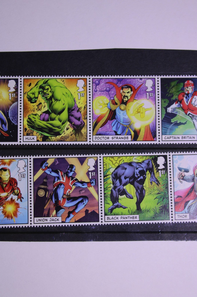 marvel comic stamps