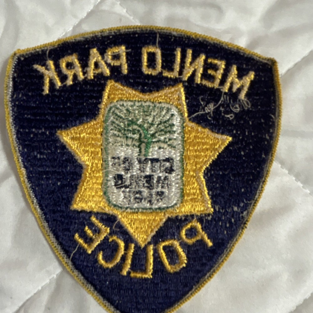 Menlo Park California Police Patch Single Patch