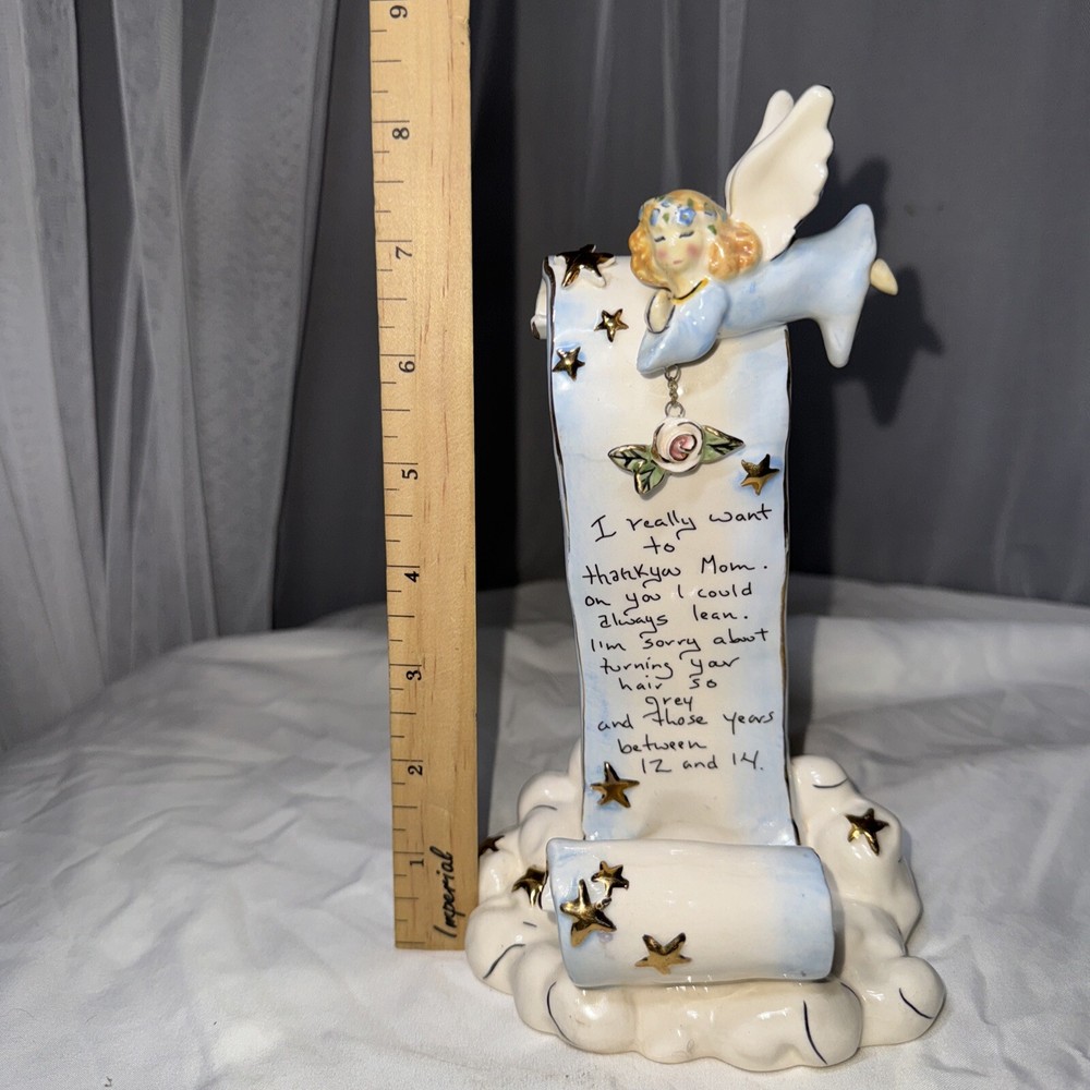 Blue Sky Angel Scroll Mom Tea Light 2005