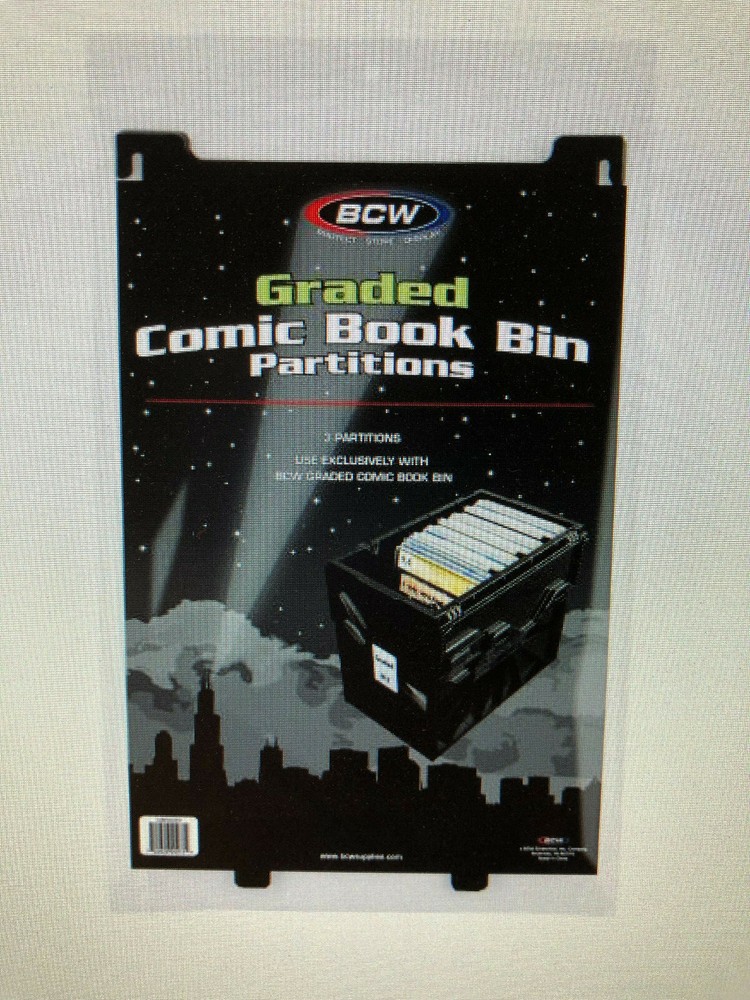 Graded Comic Book Bin Partitions