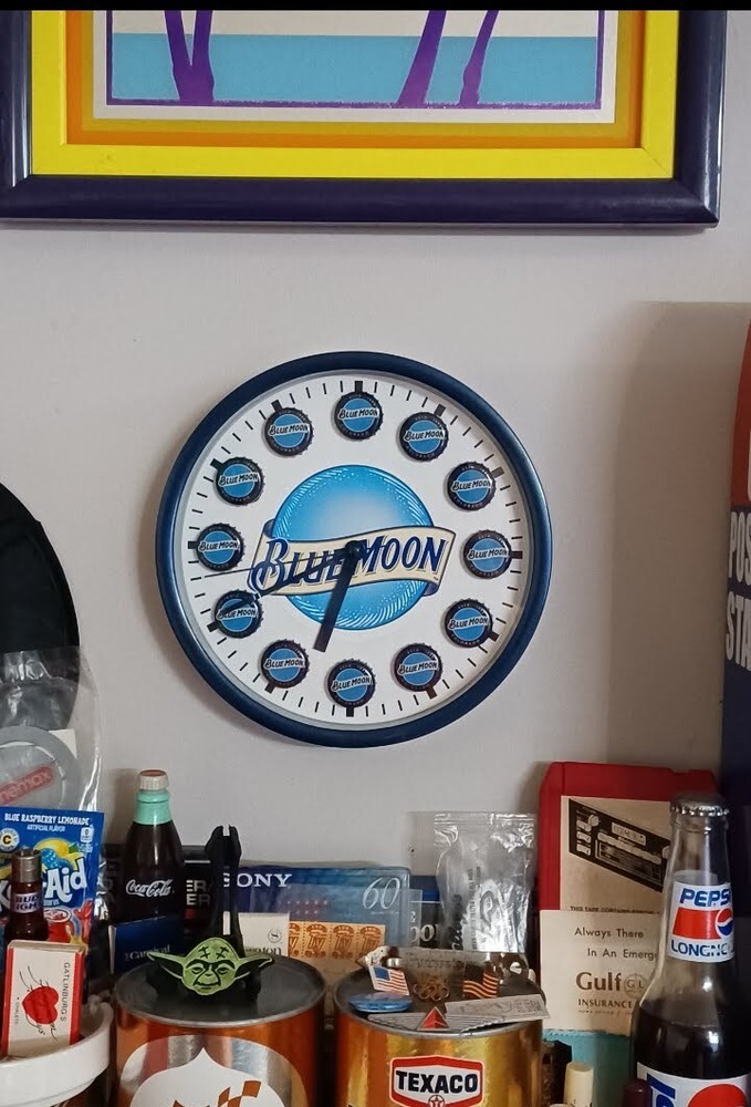 Blue Moon Beer Clock