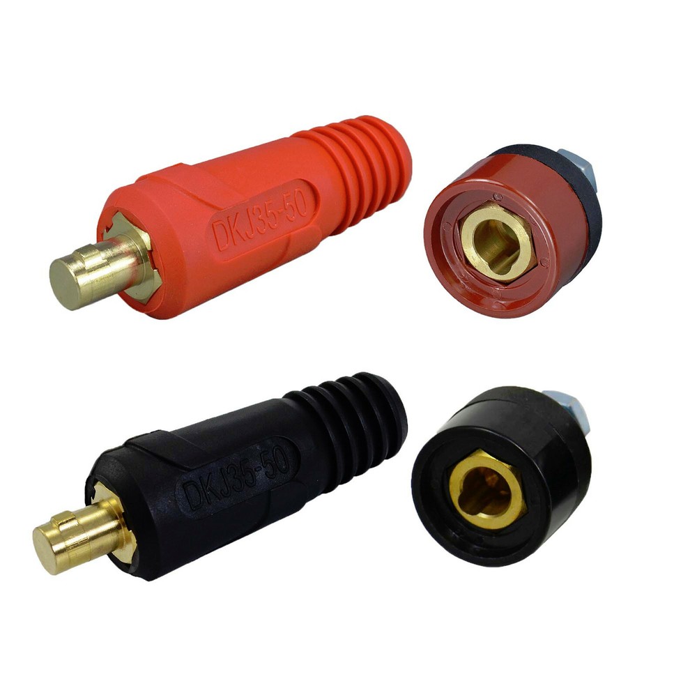 RIVERWELD TIG Welding Cable Panel Connector Plug Socket DKZ DKJ 35-50mm 315A 4pc