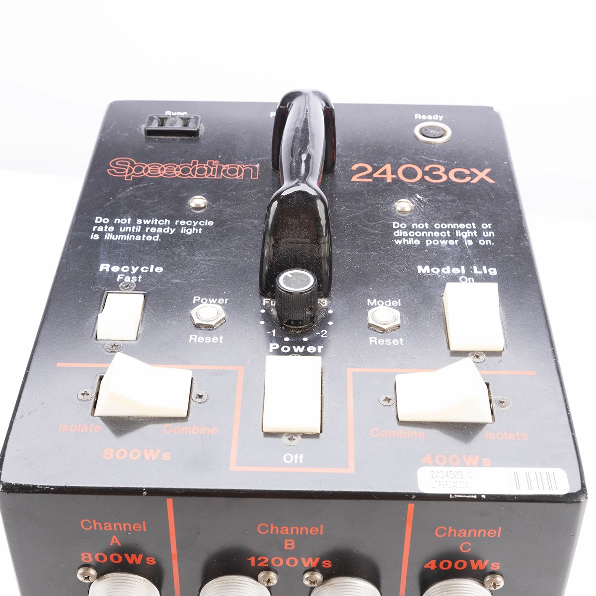 Speedotron 2403CX 2400Watts/Seconds LV Black Line Power Supply - SKU#2034509