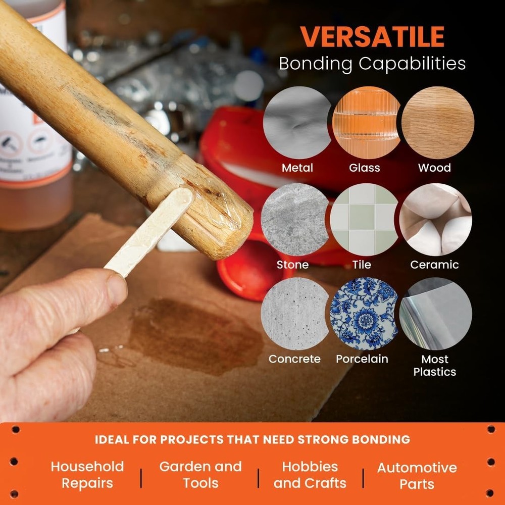 Multi-Purpose Epoxy, Quick 30-Minute Set, Waterproof 2-Part Epoxy Glue Kit