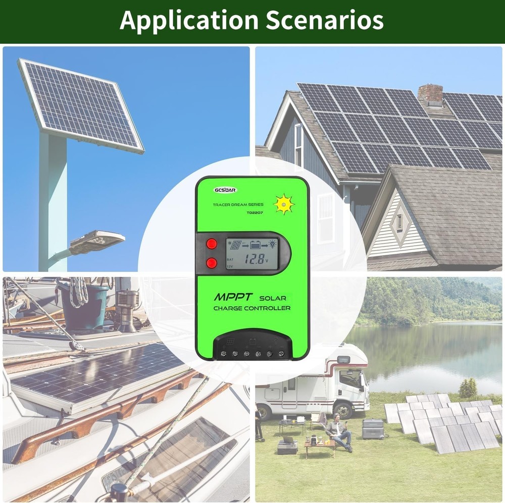 MPPT 20A Solar Charge Controller TD2207-BT