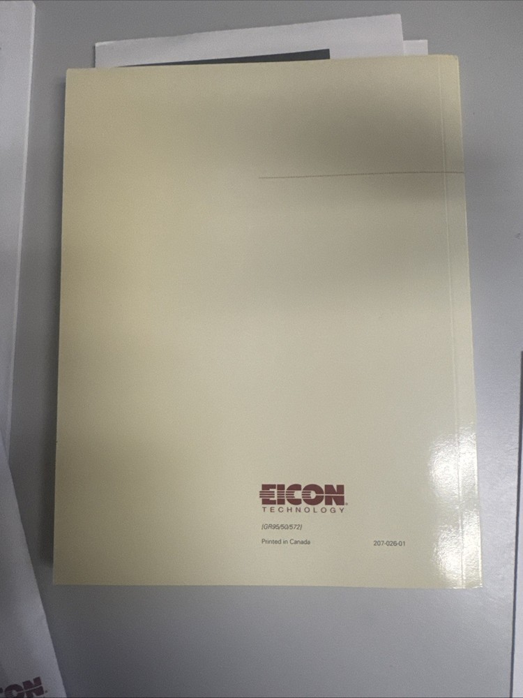 EICON TECH SOFTWARE MEDIA FOR SCO UNIX & UNIXWARE + USER'S GUIDE (#149)