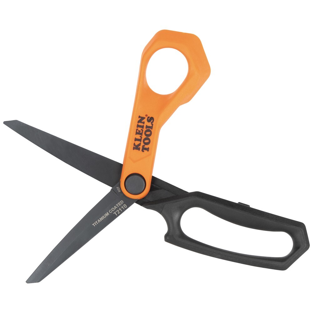 Klein Tools T2110 Professional Shears with Titanium Coating, 10"