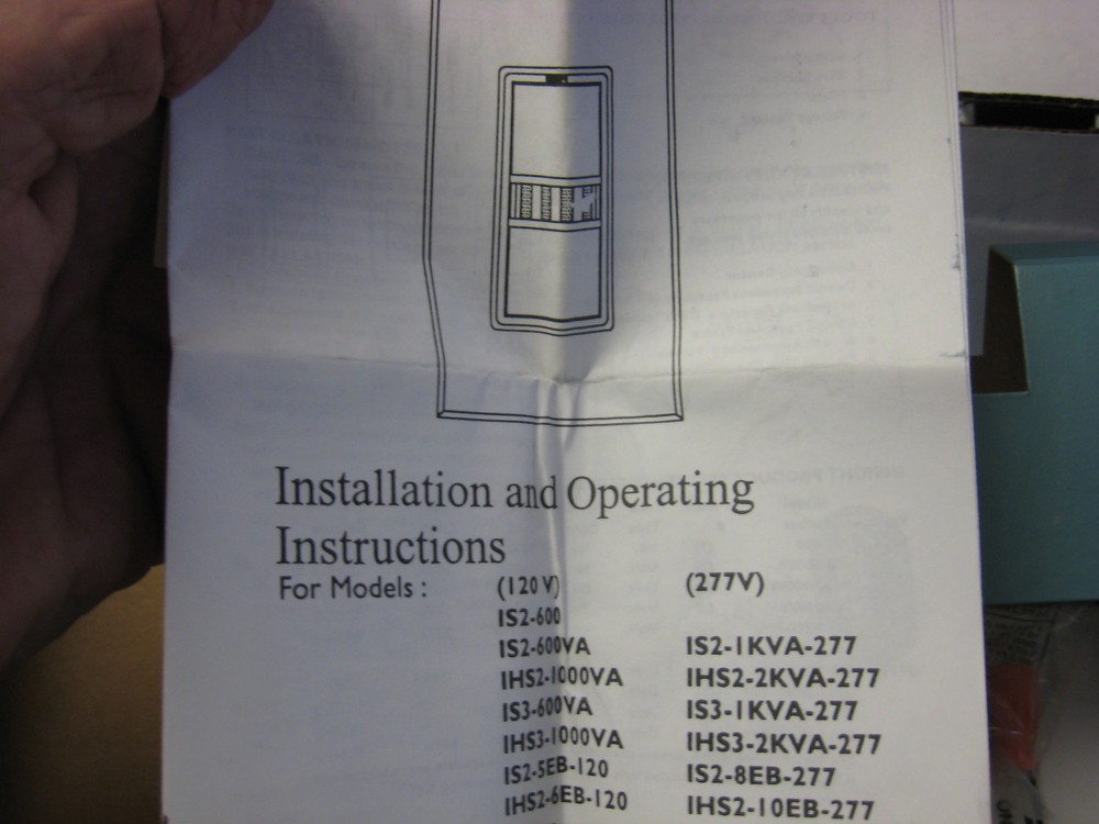 LIGHTOLIER IHS31000VAW INSIGHT OCCUPANCY SENSOR SWITCH