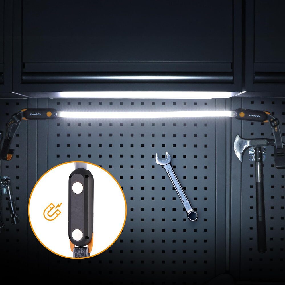 EverBrite Rechargeable LED Underhood Work Light w/3 Mode Magnetic Work Light Bar