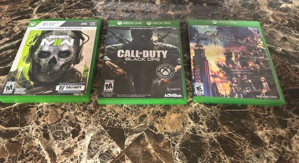 Microsoft Xbox One S White Console Camouflage Controller + Games