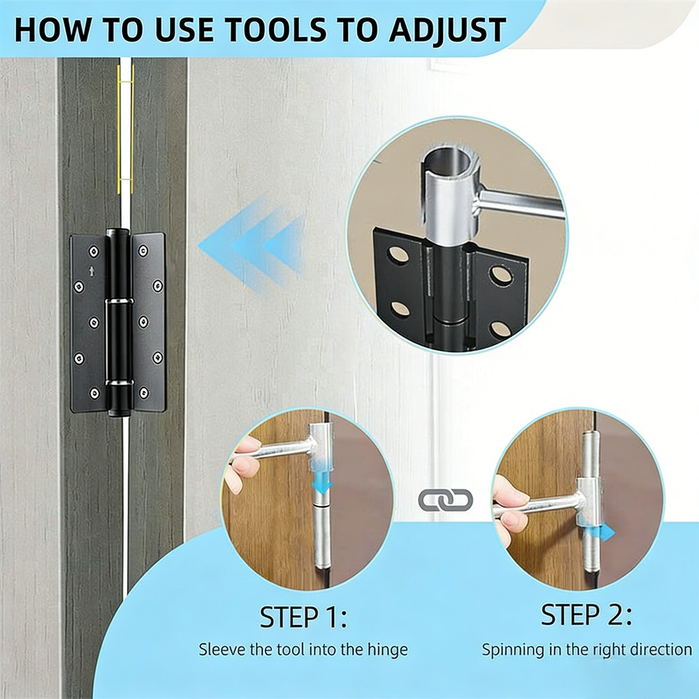 14-18mm Adjustable Door Hinge Gap Set - Precision Alignment Tool & Repair