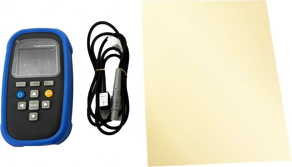 Portable Three-Axis Fluxgate Magnetometer with Class 1 Range 0~2000 μT