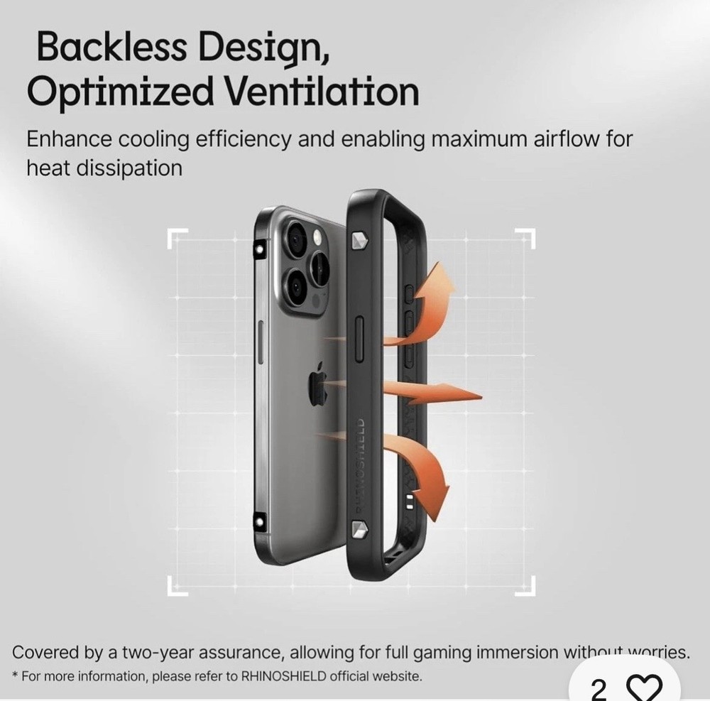 RhinoBuff FPS Precision Kit Gaming Bumper Case Sensor Button iPhone 14 Pro