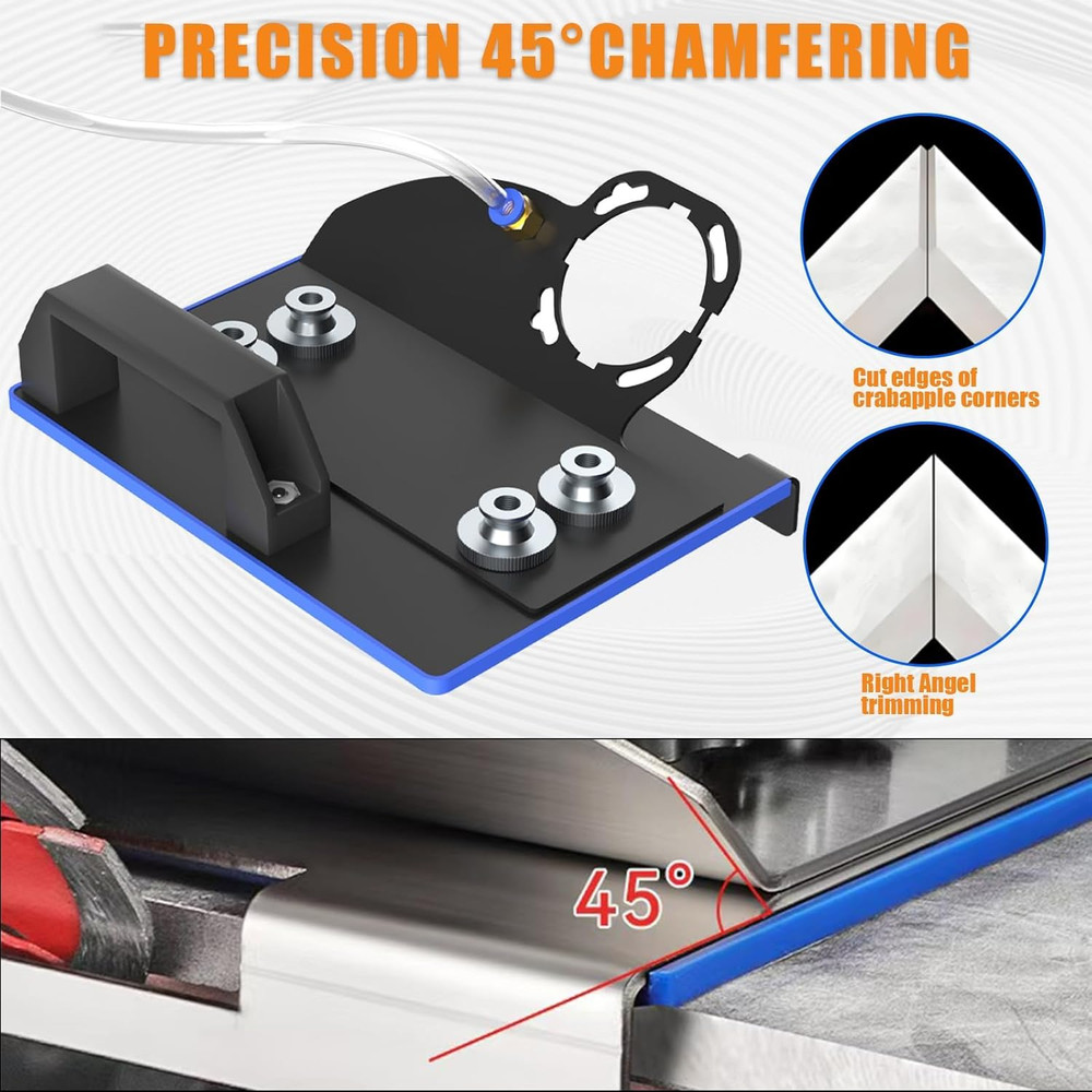 Angle Grinder Stand for Tile 45° Chamfer Cutting Tile Chamfering Tool with 3 Saw